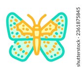 mormon metalmark insect color icon vector. mormon metalmark insect sign. isolated symbol illustration