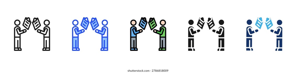 Morning Brief Icon Collection With Multiple Styles