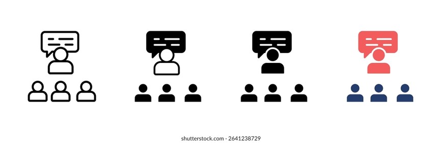 Morning Briefing icon sheet multiple style collection
