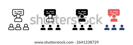 Morning Briefing icon sheet multiple style collection
