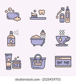 MORNING CARE - ROUTINE ICON SET