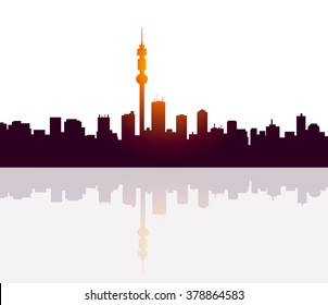 Morning Chicago Skyline - Vector