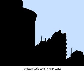 Morning City Skyline - Vector