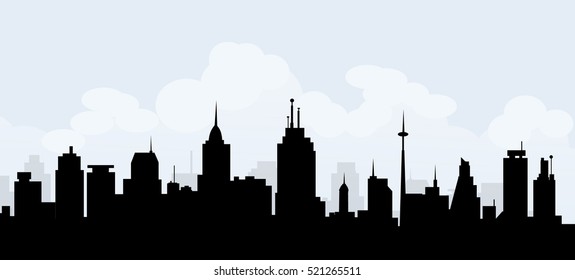 Morning City Skyline -Vector