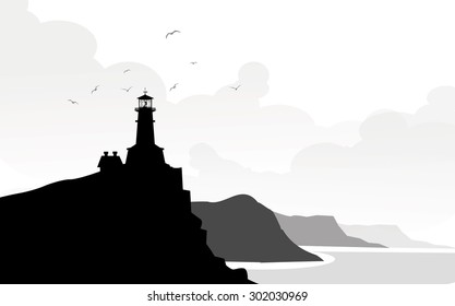 Morning Cliffs & Lighthouse