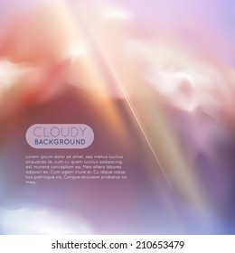 Morning clouds background