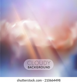 Morning clouds background