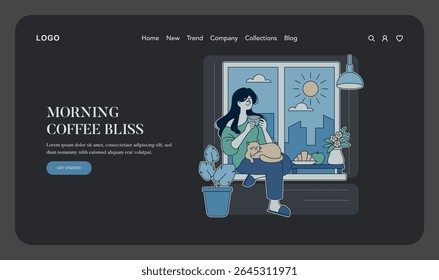 Morning coffee moments bring relaxation and comfort. Enjoying the serene ambiance while sipping a warm beverage by the window creates a peaceful atmosphere filled with joy and tranquility.