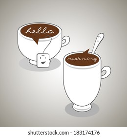 morning coffee and tea