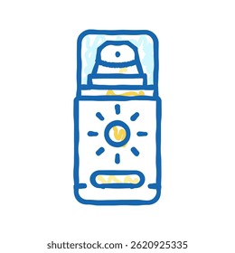 morning cream doodle icon sketch vector. morning cream sign. isolated symbol illustration