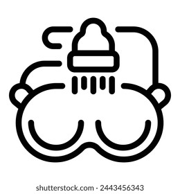 Morning daily wash icon outline vector. Bathroom activity. Work exercise