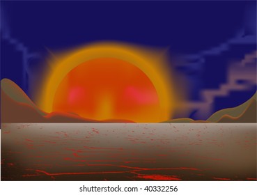 Morning desert