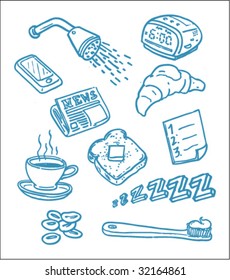 Morning Drawings - Vector Illustrations