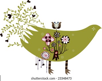 morning garden bird