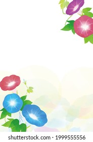 Morning glory background vector illustration