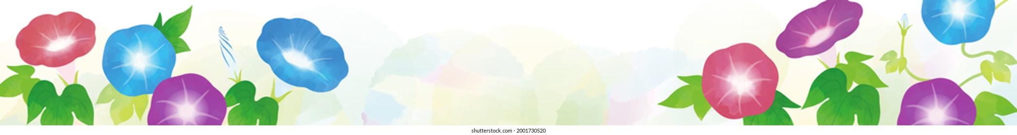 Ilustración vectorial de fondo de gloria matutina