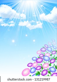 Morning Glory cloud sky background