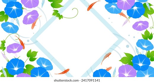 Morgenruhm und goldener Fisch_Summer Banner Rahmen (2:1)