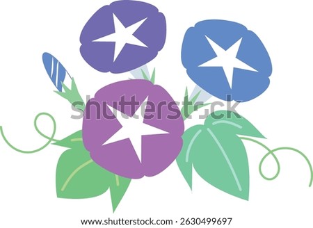 Morning glory icon vector illustration