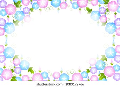 Morning glory summer scenery background