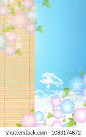 Morning glory summer scenery background