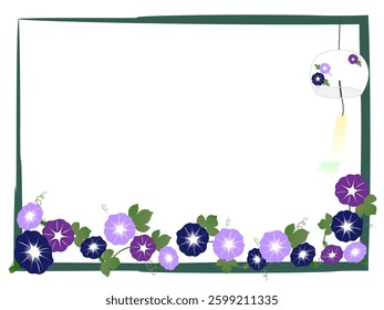 It's morning glory and wind bell frame.