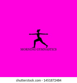 morning gymnastics icon sign signifier vector