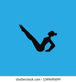 morning gymnastics icon vector