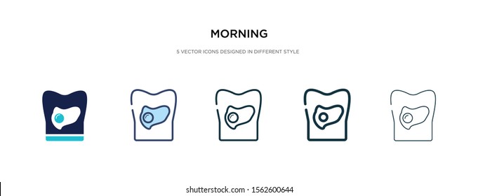 morning icon in different style vector illustration. two colored and black morning vector icons designed in filled, outline, line and stroke style can be used for web, mobile, ui