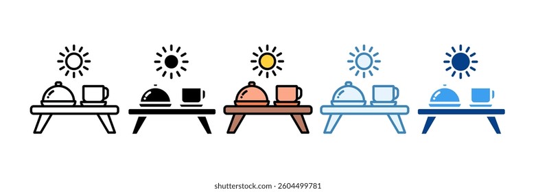 Morning Icon Set Multiple Style Collection