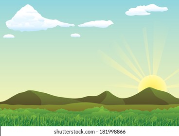 472,633 Cartoon landscape background Images, Stock Photos & Vectors ...