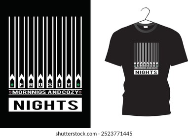 morning night. fresh night t shirt design