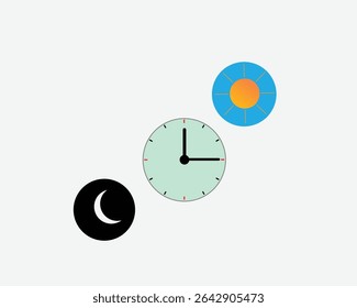 Reloj de la mañana y de la noche