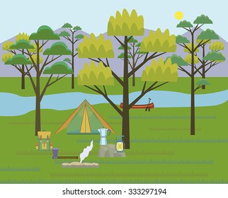 Morning on Camping 