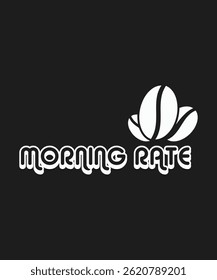 Morgenrate, Typografie, Vektor, eps