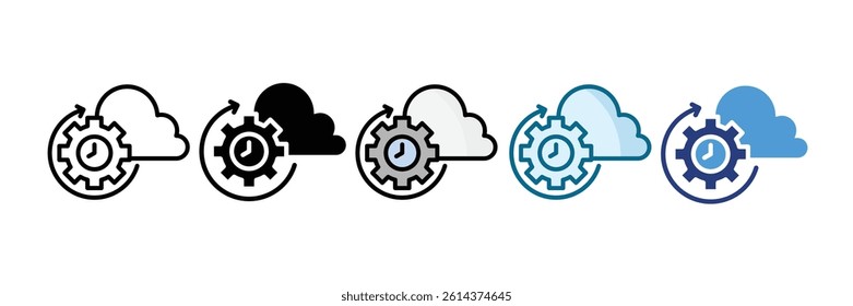Morning Routine Icon Set Multiple Style Collection