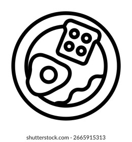 Morning Routine Line Icon Vector