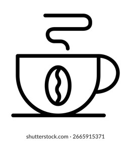 Icono de línea de rutina de la mañana Vector