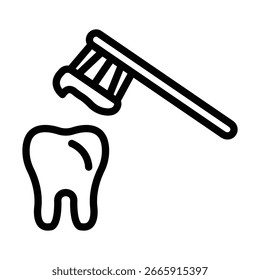 Icono de línea de rutina de la mañana Vector