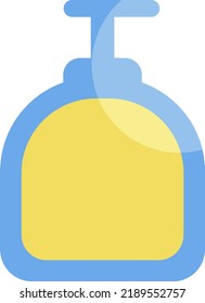 Jabón de rutina matutino, ilustración, vector sobre un fondo blanco.