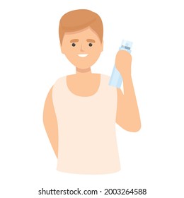 Morning shaving icon cartoon vector. Man shave beard. Male bathroom