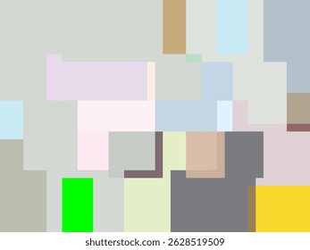 Morning Sky Colors Shapes Cubes Abstract Background