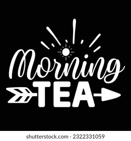 morning tea, svg design vector file