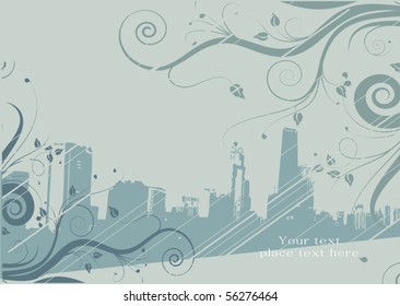 morning town background