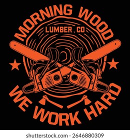 MORNING WOOD LUMBER CO graphic design for graphic lovers