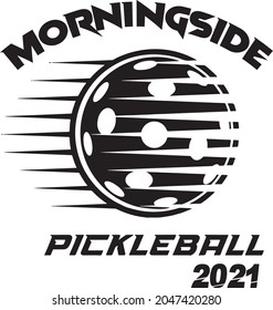 MORNINGSIDE PICKLEBALL 2021. Pickleball Hottie Pickleball Player T-Shirt   . PICKLEBALL typography for poster, flying or print on t shirt stock illustration