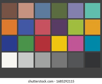 Mornitor colour bar test on screen