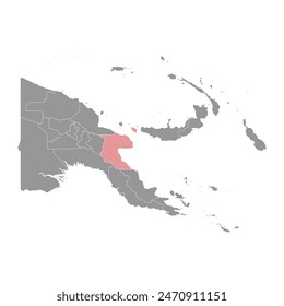 Morobe Province map, administrative division of Papua New Guinea. Vector illustration.