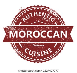 Moroccan Authentic Cuisine Stamp