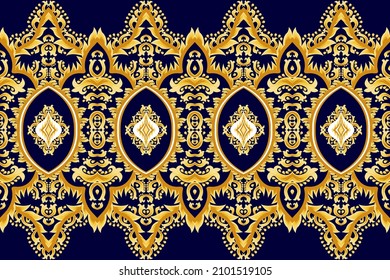 Moroccan baroque rococo pattern design. Ethnic Aztec fabric carpet mandala ornament boho chevron textile decoration wallpaper. Tribal turkey African Indian traditional vector illustrations background 